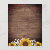 Rustikale Sonnenblumen Mason Jar Lights Budget Hoc (Rückseite)