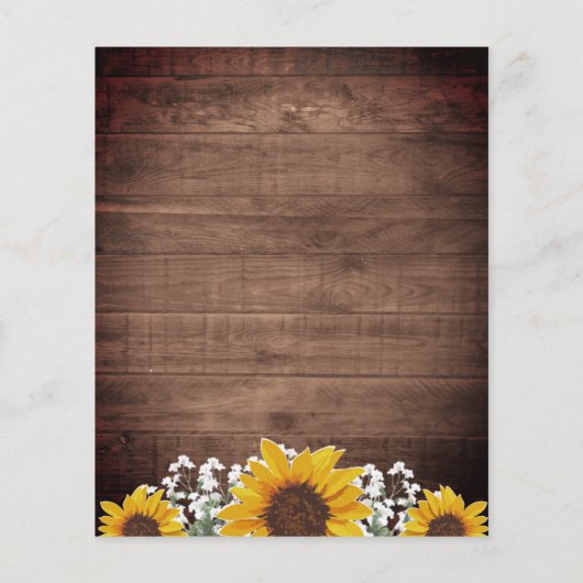 Rustikale Sonnenblumen Mason Jar Lights Budget Hoc (Rückseite)