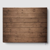 Rustikale Sonnenblumen Mason Jar String Lights Hoc Gästebuch (Rückseite)