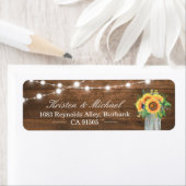 Rustikale Sonnenblumen Mason Jar String Lights Woo (Insitu)