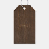 Rustikale Sonnenblumen Mason Jar Wedding Geschenkanhänger (Rückseite)