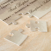 Rustikale Sonnenblumen Mason Jar Wedle Invite Puzz Puzzle (Seite)