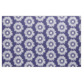 Rustikale Sonnenblumen Muster Blau und Weiß Blumen Stoff (Fat Quarter (45,7 x 55,9 cm))