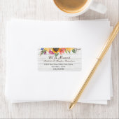 Rustikale Sonnenblumen - Neue | Änderung der Ansch Adressaufkleber (Insitu)