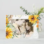 Rustikale Sonnenblumen Pampas Grass Wedding (Stehend Vorderseite)