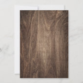 Rustikale Sonnenblumen-Rahmen-Blumenstuhlparty Einladung (Rückseite)