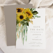 Rustikale Sonnenblumen Save The Date