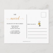 Rustikale Sonnenblumen Schlüssel, den ich bewege h Ankündigungspostkarte (Rückseite)