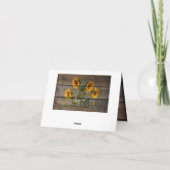 Rustikale Sonnenblumen Schmetterlinge Barrett (Rückseite)