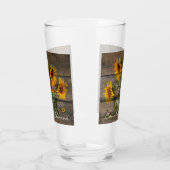 Rustikale Sonnenblumen Schmetterlinge Barrett Glas (Links)