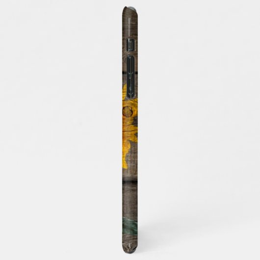 Rustikale Sonnenblumen Schmetterlinge Barrett iPhone Hülle (Linke Seite)