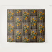 Rustikale Sonnenblumen Schmetterlinge Barrett Wandteppich (Vorderseite (Horizontal))