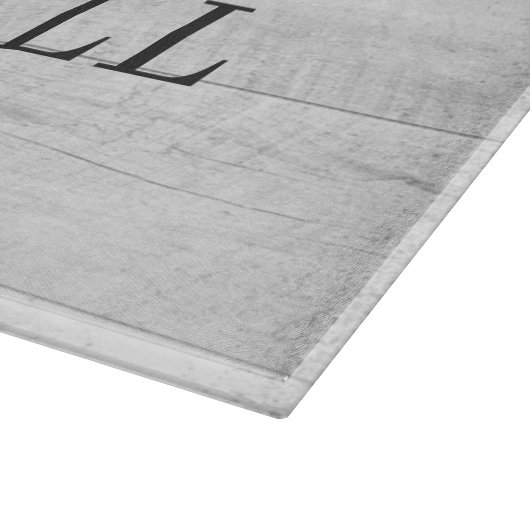 Rustikale Sonnenblumen Spitzenholznamen Hochzeitsg Schneidebrett (Ecke)