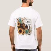 Rustikale Sonnenblumen sprechen Ihren Geist Männer T-Shirt (Rückseite)