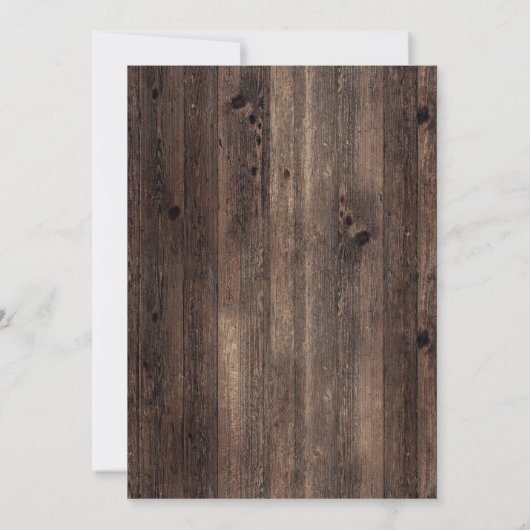 Rustikale Sonnenblumen Stiefel Glitzer 50. Geburts Einladung (Rückseite)