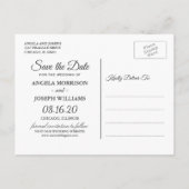 Rustikale Sonnenblumen Stiefel Western Save the Da Ankündigungspostkarte (Rückseite)