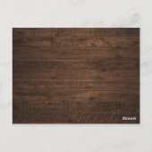 Rustikale Sonnenblumen-Strandlampen Einladung Hoch Postkarte (Rückseite)