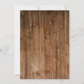 Rustikale Sonnenblumen-Streichelleuchten Geburtsta Einladung (Rückseite)