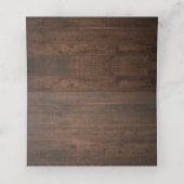 Rustikale Sonnenblumen-Streichelleuchten Hochzeits Platzkarte (Innenseite Aufgefaltet)