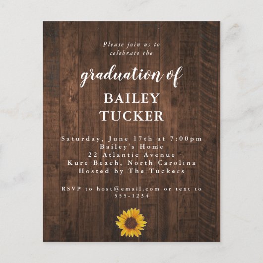 Rustikale Sonnenblumen String Lights Foto Abschlus (Rückseite)