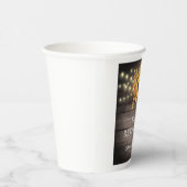 Rustikale Sonnenblumen String Lights Retirement Pa Pappbecher (Rechts)