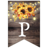 Rustikale Sonnenblumen String Lights Retirement Pa Wimpelkette (Dritte Fahne)