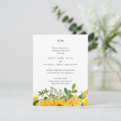 Rustikale Sonnenblumen, Südliche Hochzeit (Stehend Vorderseite)