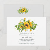 Rustikale Sonnenblumen, Südliche Hochzeit (Vorne/Hinten)