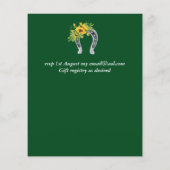 Rustikale Sonnenblumen, Südliche Hochzeit (Rückseite)