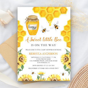 Rustikale Sonnenblumen Sweet Honey Bee Baby Dusche Einladung