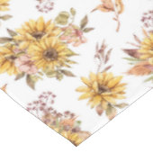 Rustikale Sonnenblumen Tischdecke (Schrägansicht)