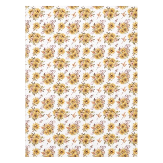 Rustikale Sonnenblumen Tischdecke (Vorderseite)