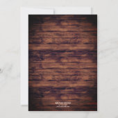 Rustikale Sonnenblumen|Twinkle Lights Rentirement  Einladung (Rückseite)