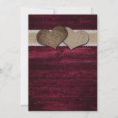 Rustikale Sonnenblumen und Einladungen für Hochzei (Rückseite)