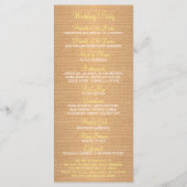 Rustikale Sonnenblumen und Hochzeitsprogramm Programm (Rückseite)