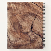 Rustikale Sonnenblumen und Holztextur Rezept Kochb Notizblock (Rückseite)