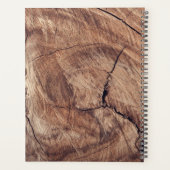 Rustikale Sonnenblumen und Holztextur - Terminkale Planer (Rückseite)