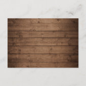 Rustikale Sonnenblumen und Lichter für Hochzeiten Begleitkarte (Rückseite)