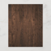 Rustikale Sonnenblumen und Lights Monogram Hochzei (Rückseite)