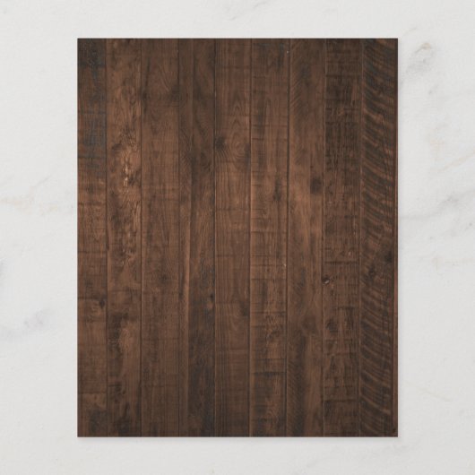 Rustikale Sonnenblumen und Lights Monogram Hochzei (Rückseite)