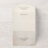 Rustikale Sonnenblumen und Reben All In One Einladung (Außenbereich)