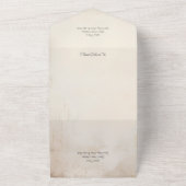 Rustikale Sonnenblumen und Reben QR Code All In One Einladung (Außenbereich)