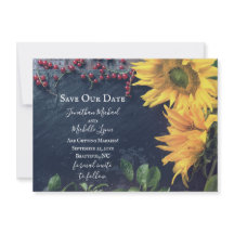 Rustikale Sonnenblumen und Schiefer Rettete unser 