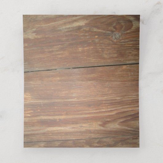 Rustikale Sonnenblumen und Waldoval Platzkarte (Innenseite Aufgefaltet)