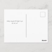 Rustikale Sonnenblumen und Zitronen werden gut Postkarte (Rückseite)