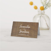 Rustikale Sonnenblumen Wasserfarbenhochzeit Platzkarte (Rückseite)