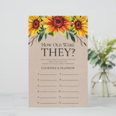 Rustikale Sonnenblumen wie alt waren sie (Stehend Vorderseite)