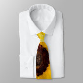 Rustikale Sonnenblumen zittern Holzleuchten Hochze Krawatte (Gebunden)