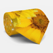 Rustikale Sonnenblumen zittern Holzleuchten Hochze Krawatte (Gerollt)