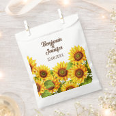 Rustikale Sonnenblumenbeutel für Gastgeschenke Hoc Geschenktütchen (Ausgeschnitten)